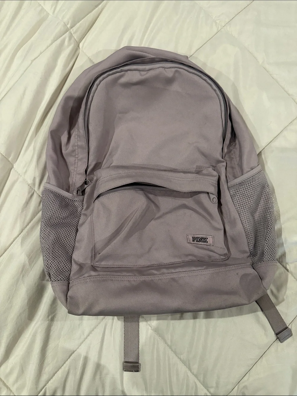 PINK Victoria's Secret Lavender Canvas Backpack